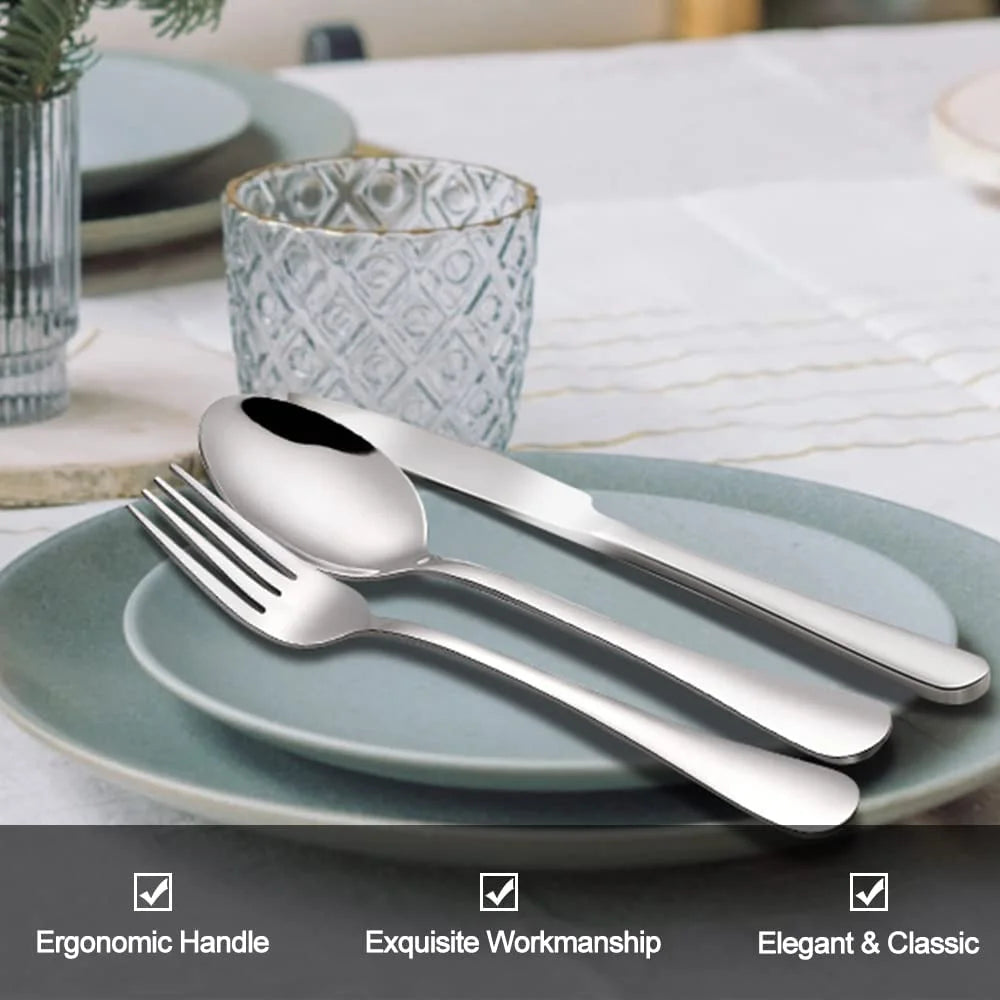 49-Piece Stainless Steel Silverware Set with Organizer H52772
