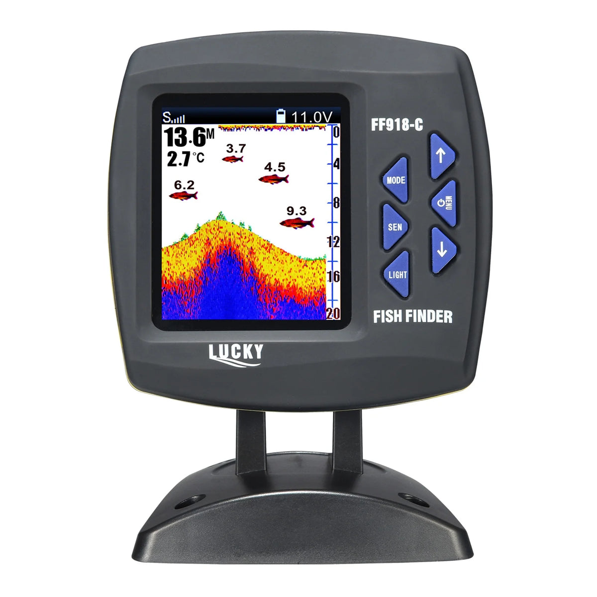 Fish Finder Wired Transducer Sensor 45 Degrees Underwater Fishing Camera Waterproof LCD U138