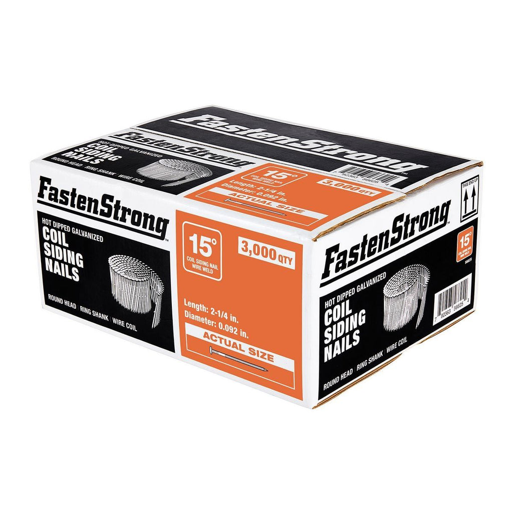 2-1/4 in. Galvanized Coil Siding Nails, 3000-Pack U738