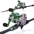 Telescopic Casting Rod and Baitcast Reel Fishing Combo Q460