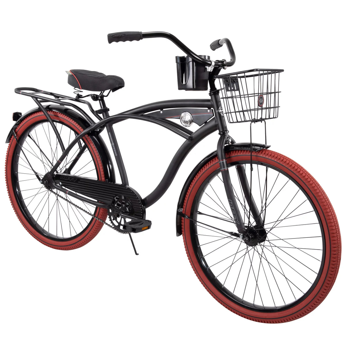 26" Matte Black Cruiser Bike E440