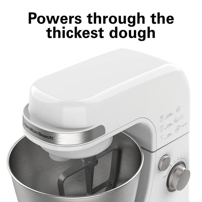 4 Quart 7-Speed White Stand Mixer D883369