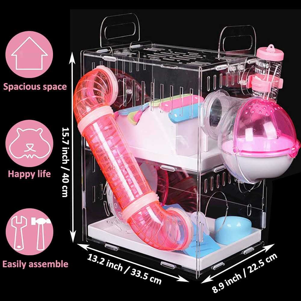 Large Hamster Cage with Tubes Tunnels C861