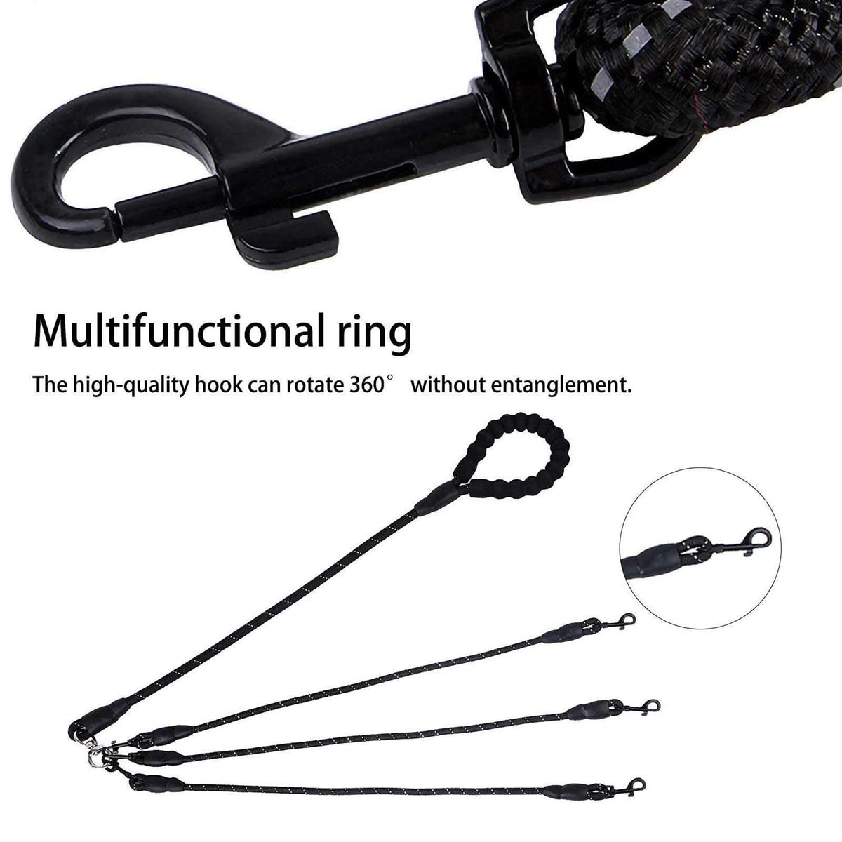 No Tangle Nylon Dog Leash V2081