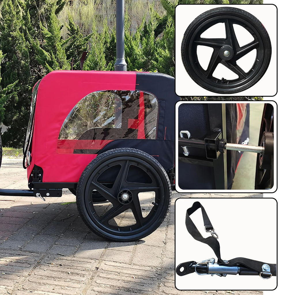 Dog Bike Trailer 2-in-1 Dog Stroller U350