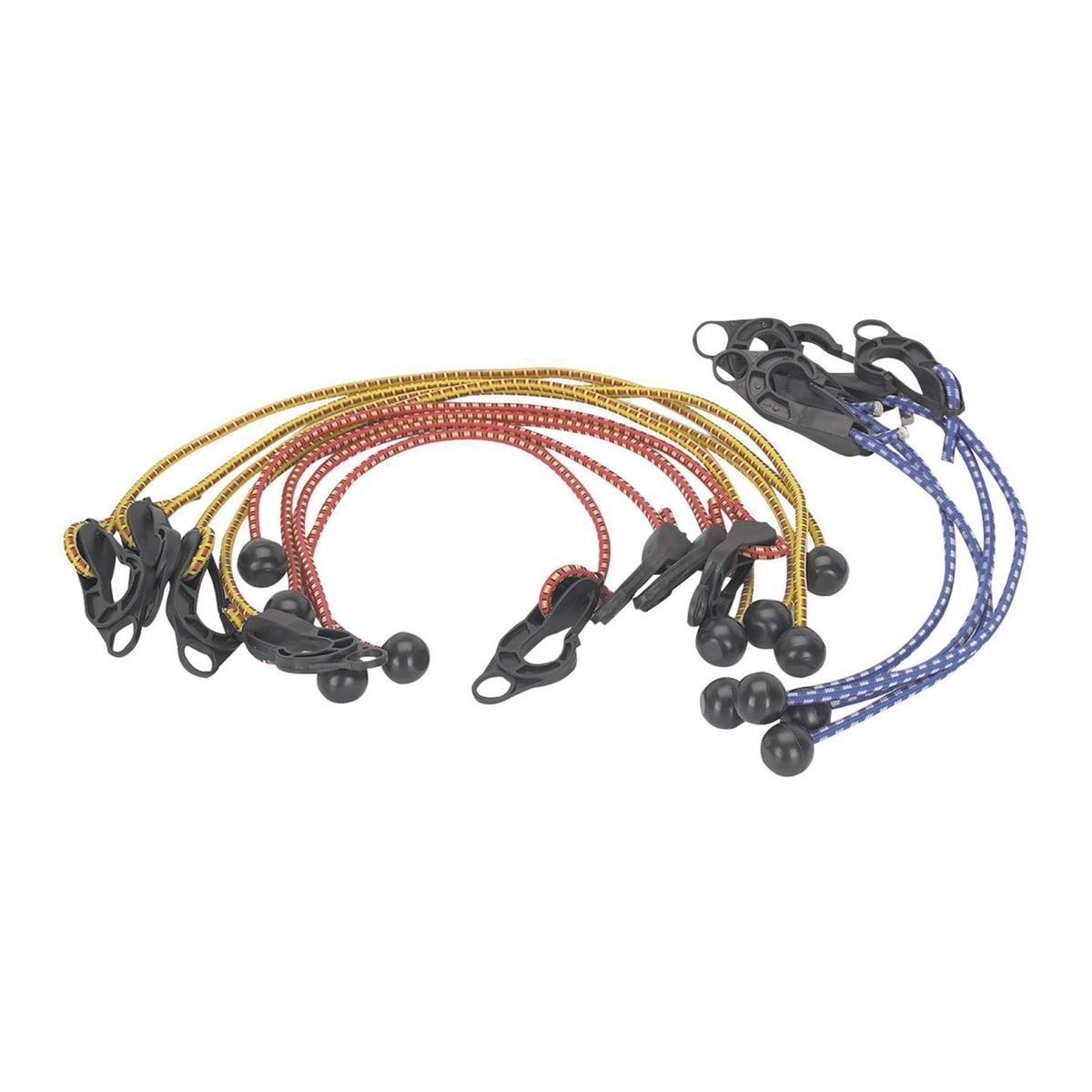 Adjustable Tarpaulin Tie Down Cords, 12 Piece R90590