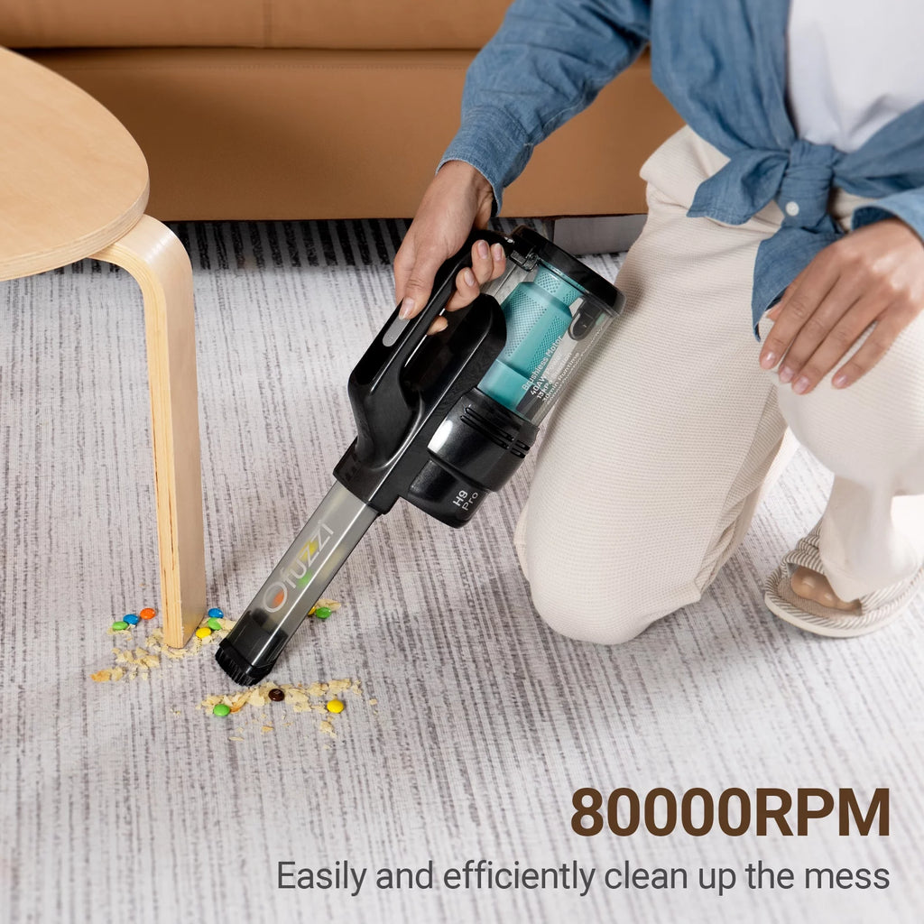 Handheld Vacuum Cleaner, 80000 RPM Quiet Motor 40AW/13kPa Turbo Suction, Black G7989