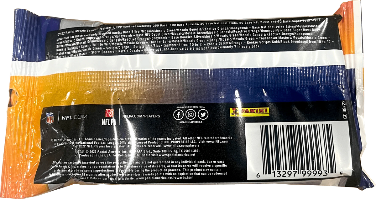Football Trading Cards Hanger Pack J7192
