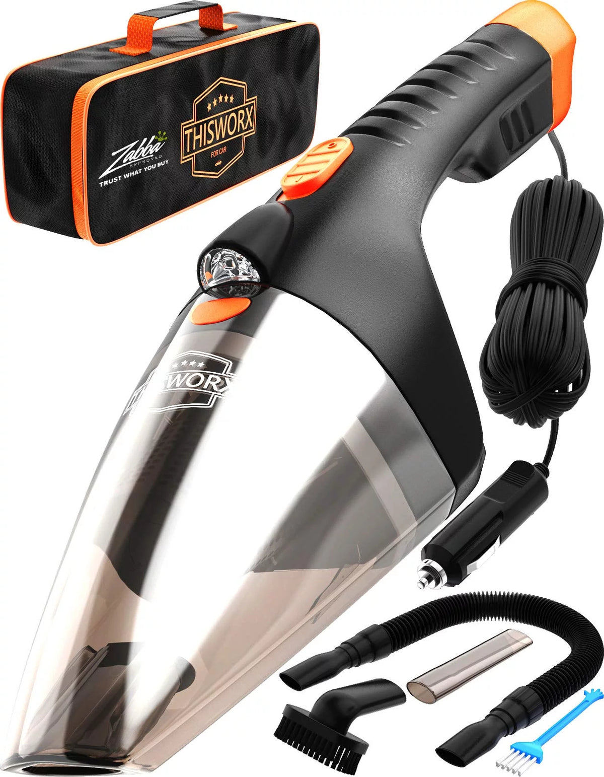 Portable Car Vacuum Cleaner 110W 12v Black K27589