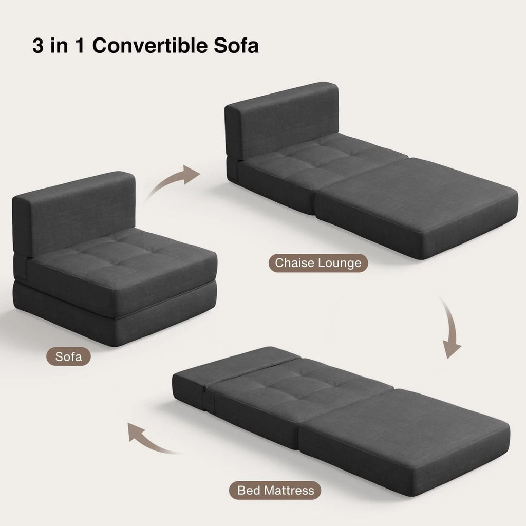 Light Gray Sleeper Sofa Bed O112380