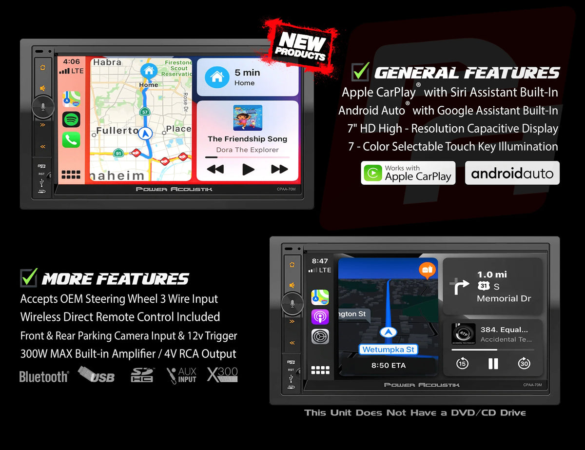 Car Stereo Combo with 6.5 Speakers and 7 HD Touchscreen N5970