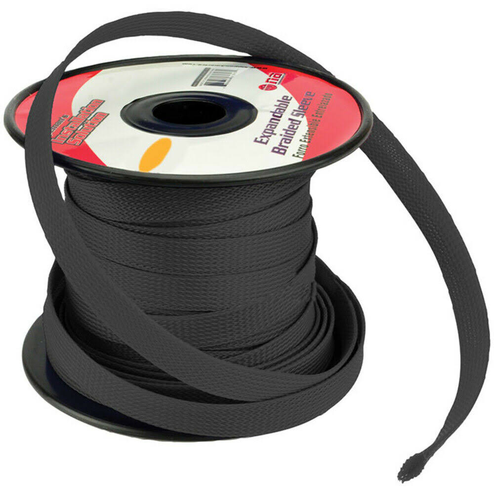 Expandable Braided Sleeve Black 3/4" H49044