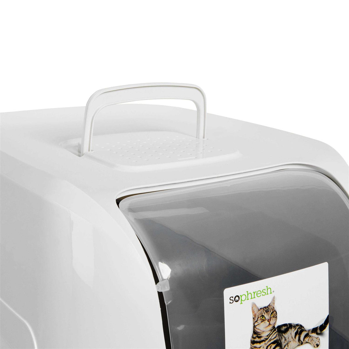 Enclosed Grey Cat Box Q897661