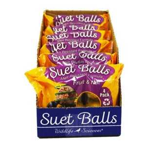 Fruit & Nut Suet Balls Wild Bird Food, 6 count X51757