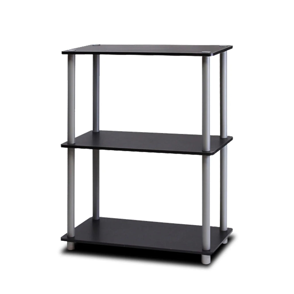3-Tier Dark Cherry Shelf Display Rack Q3880