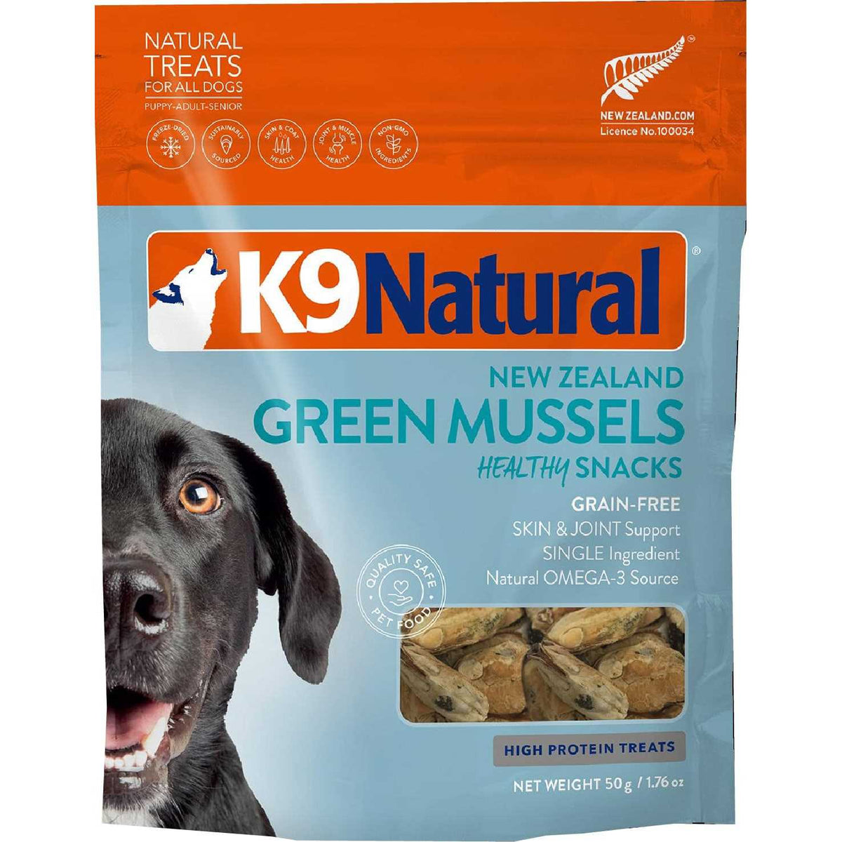 Freeze-Dried Green Mussels Dog Treats O56652