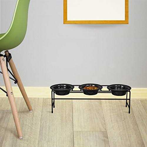 Triple Diner Feeder with Stainless Steel Dog Bowls G89176