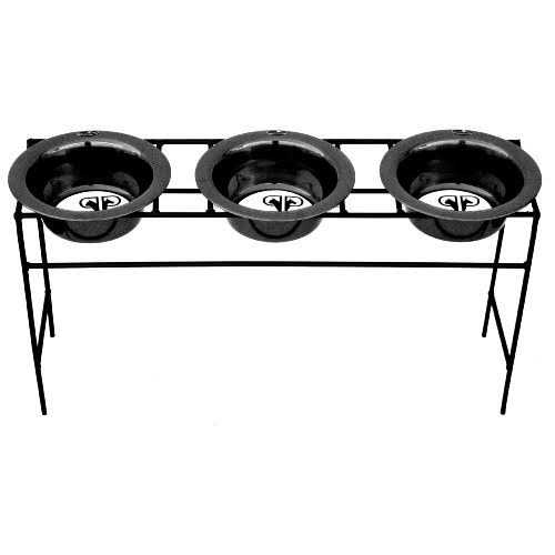 Triple Diner Feeder with Stainless Steel Dog Bowls G89176