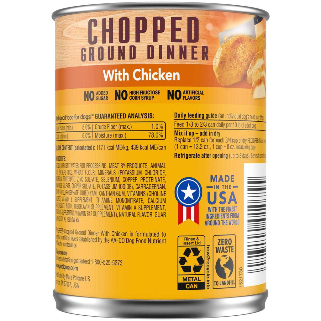 Chopped Ground Dinner Dog Food V1097