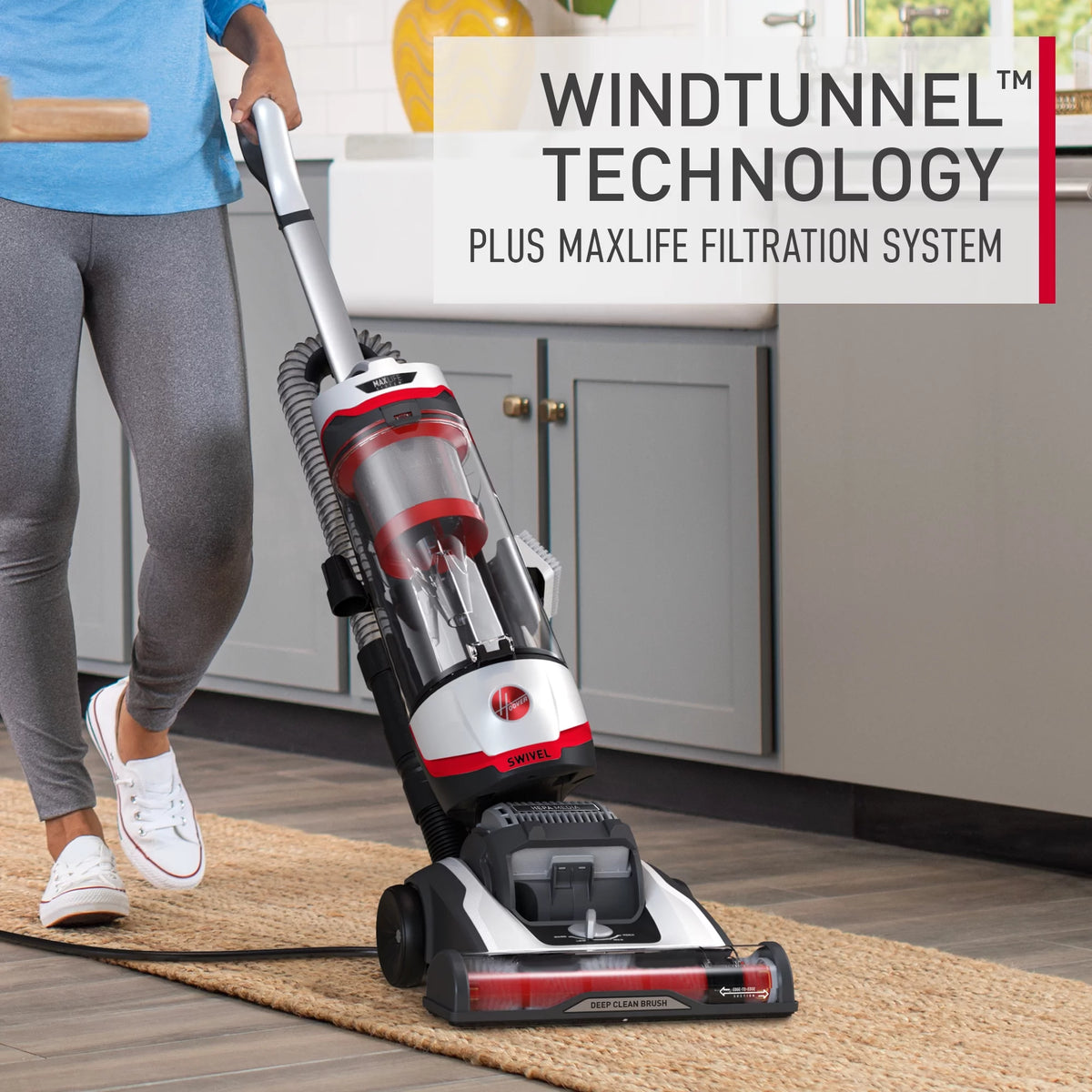 Bagless Upright Vacuum Cleaner with HEPA Media Filtration A2057
