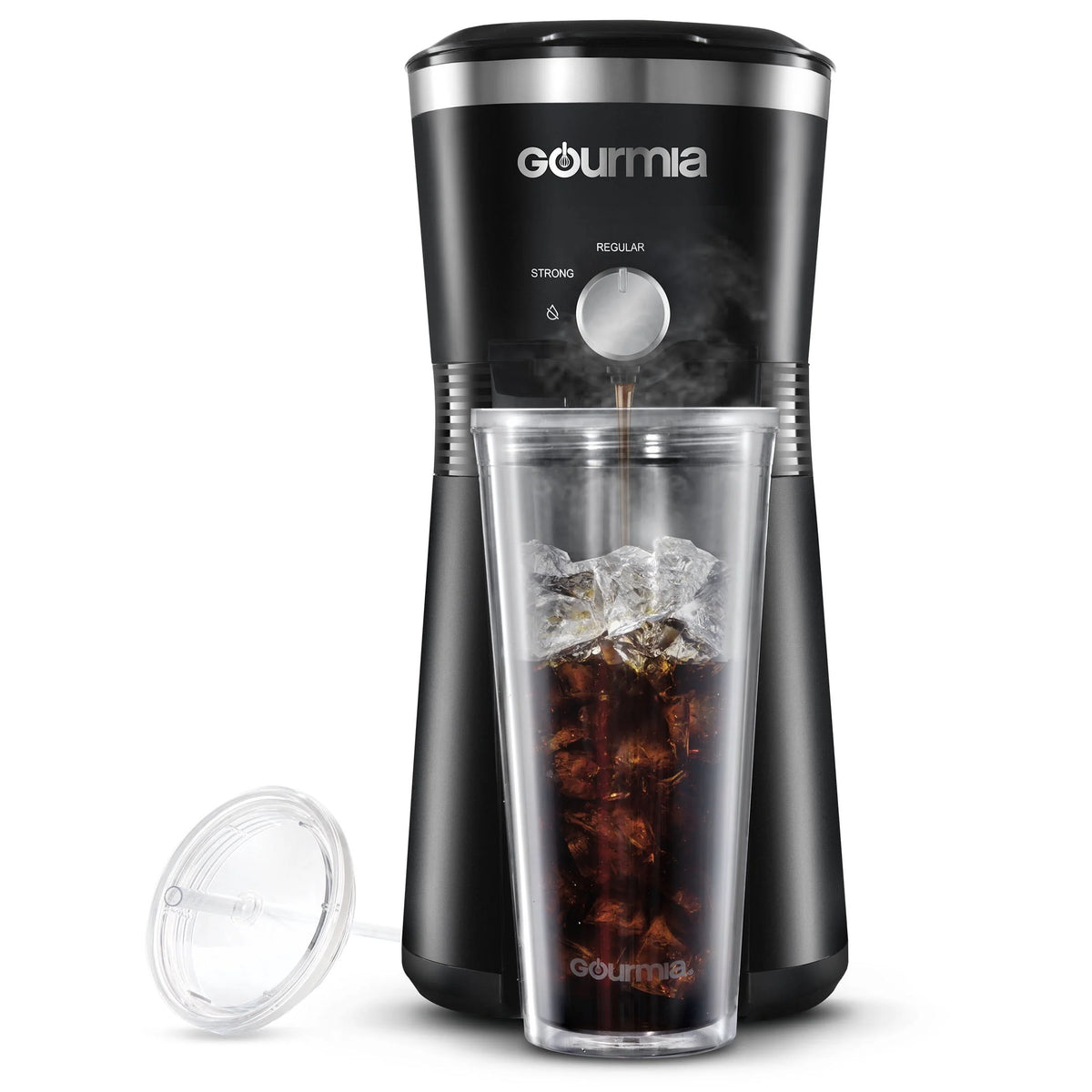 Red Iced Coffee Maker with 25 fl oz Tumbler O388