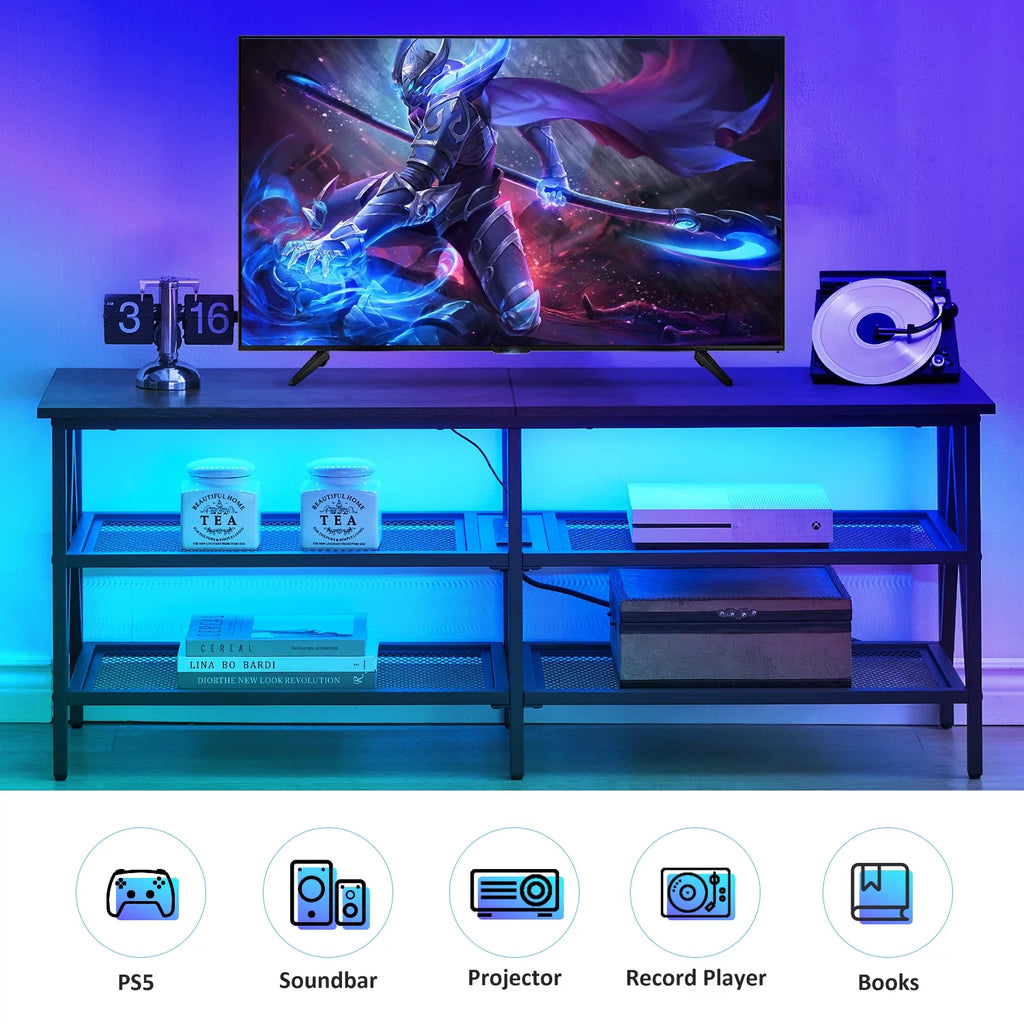 Black 55 inch TV Stand L27049