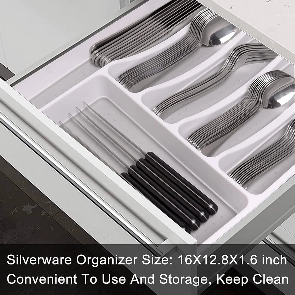 49-Piece Stainless Steel Silverware Set with Organizer H52772