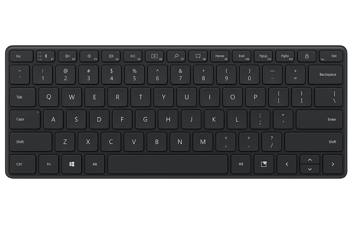 Compact Bluetooth Keyboard - Matte Black D811693