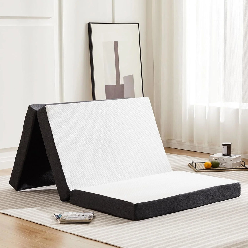 4 Inch Tri Folding Memory Foam Mattress C305470