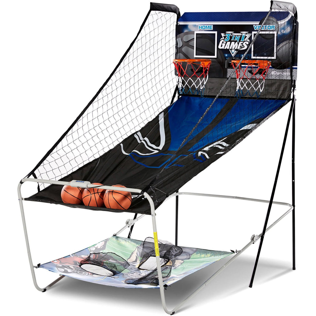 3 in 1 Basketball Football Baseball Game with LED Scoring System D69147
