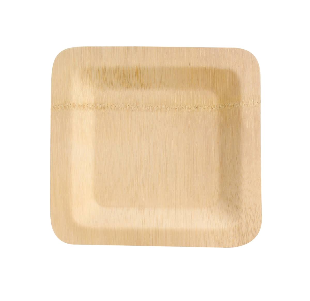 7 x 7 in. Bamboo Veneer Square Plate T137568