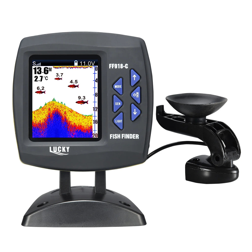 Fish Finder Wired Transducer Sensor 45 Degrees Underwater Fishing Camera Waterproof LCD U138