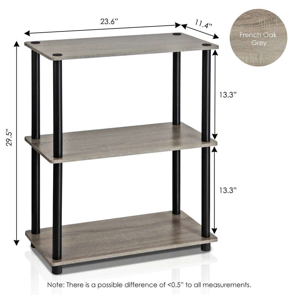 3-Tier Dark Cherry Shelf Display Rack Q3880