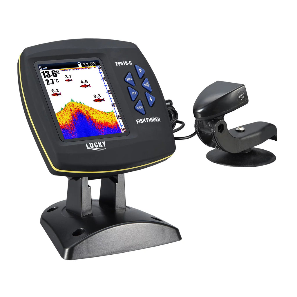 Fish Finder Wired Transducer Sensor 45 Degrees Underwater Fishing Camera Waterproof LCD U138