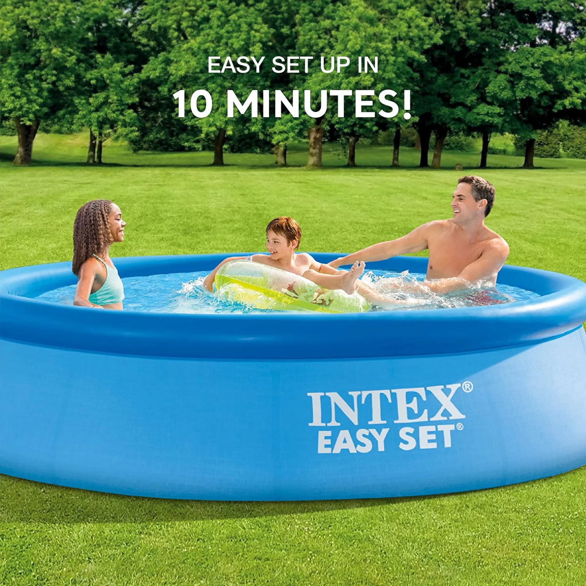 12ft x 30in Inflatable Swimming Pool with Filter Pump H1943