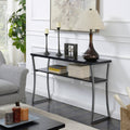Black Woodgrain Console Table I99666