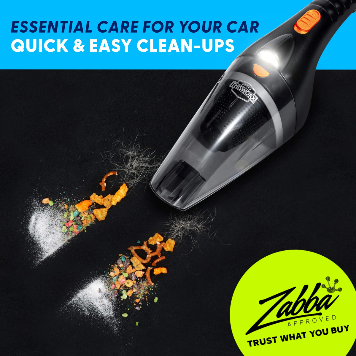 Portable Car Vacuum Cleaner 110W 12v Black K27589