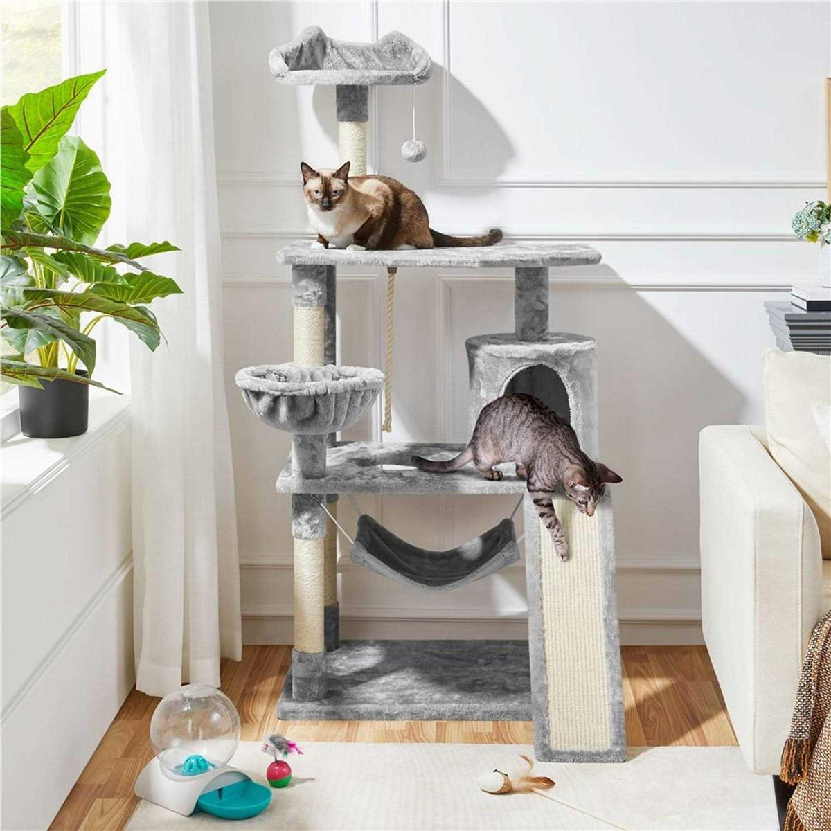61.5-in Plush Cat Tree Condo N51302