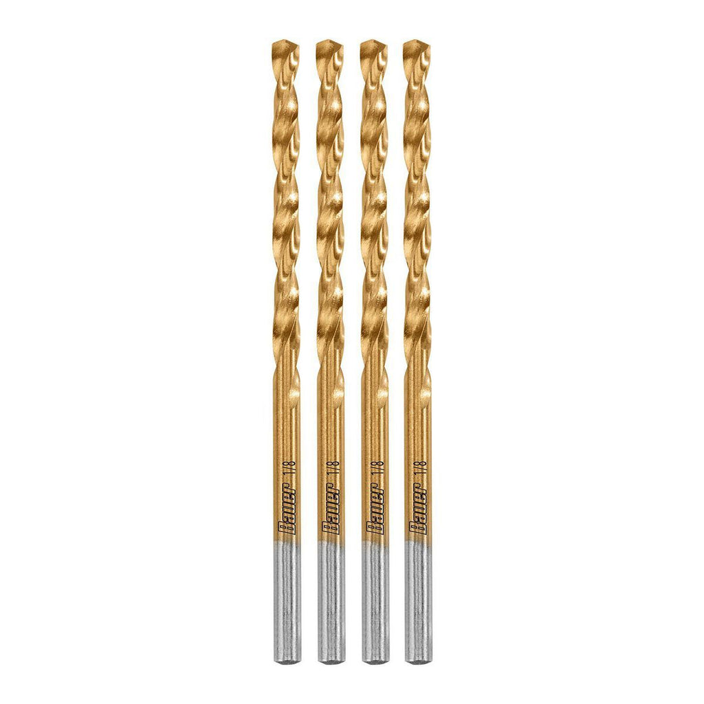 1/8 in. Titanium Drill Bit Set, 4 Piece S548476