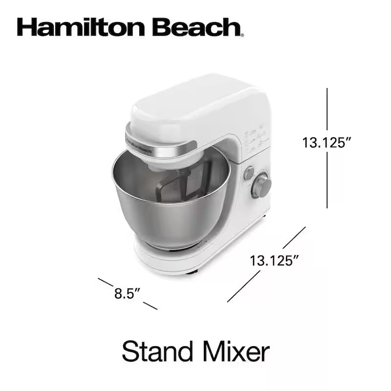 4 Quart 7-Speed White Stand Mixer D883369