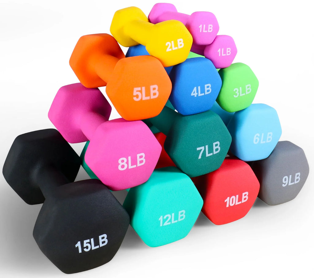 1 lbs Pair Vinyl Coated Dumbbells Z7755