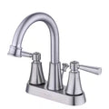 4 in. Centerset Double Handle High-Arc Bathroom Faucet in Brushed Nickel V99587
