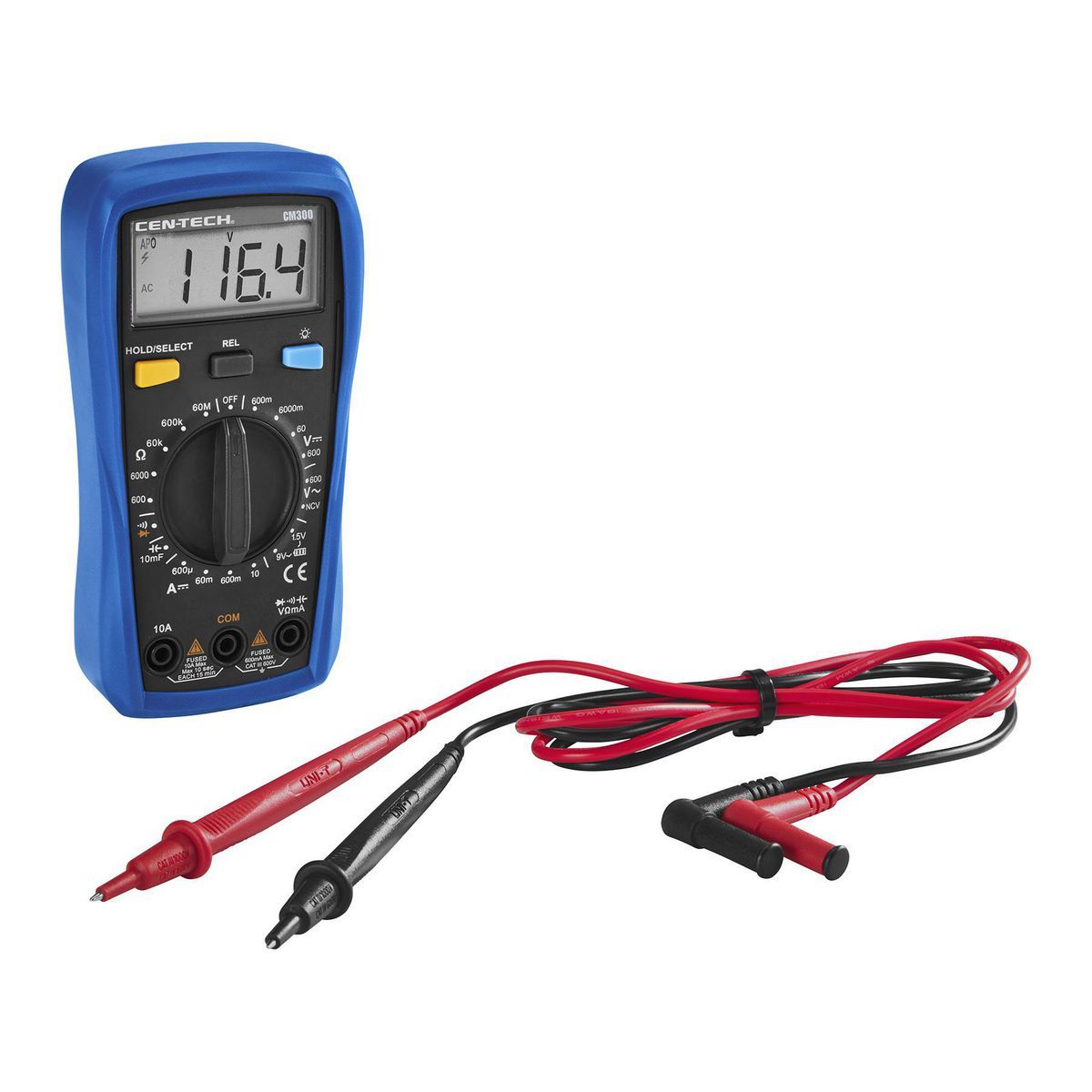 9-Function Digital Multimeter with Audible Continuity P51756