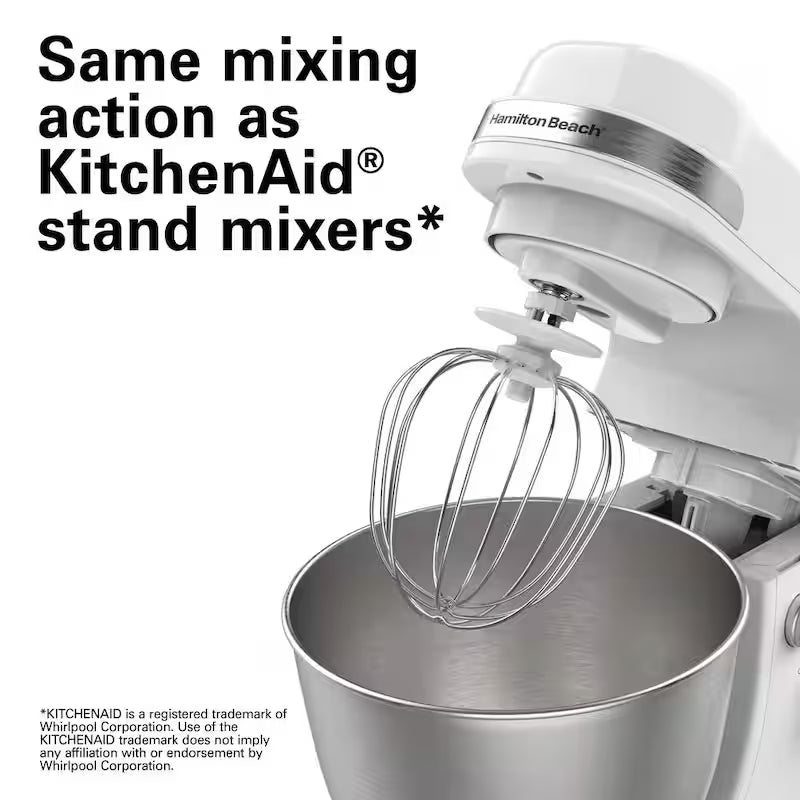 4 Quart 7-Speed White Stand Mixer D883369