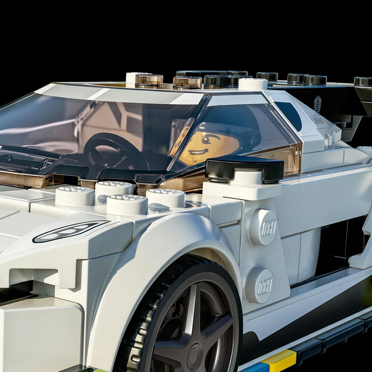 White Racing Car Building Set L322978