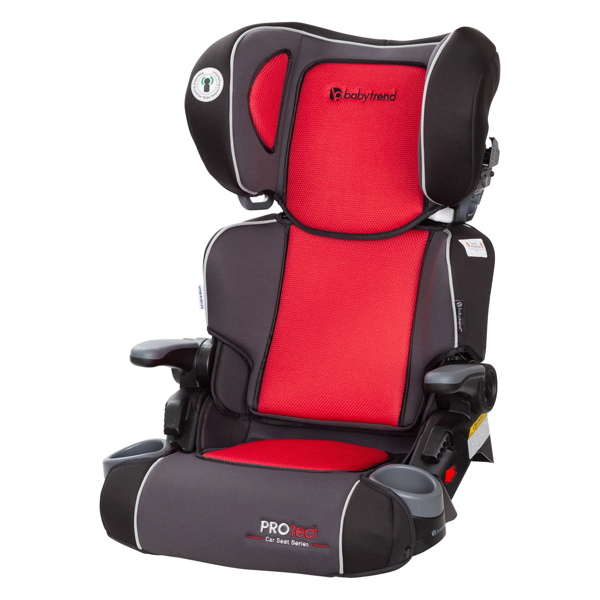 Folding High Back Booster Car Seat Red P8326