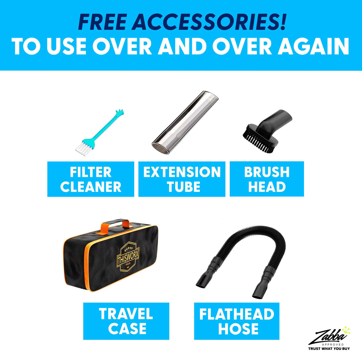 Portable Car Vacuum Cleaner 110W 12v Black K27589