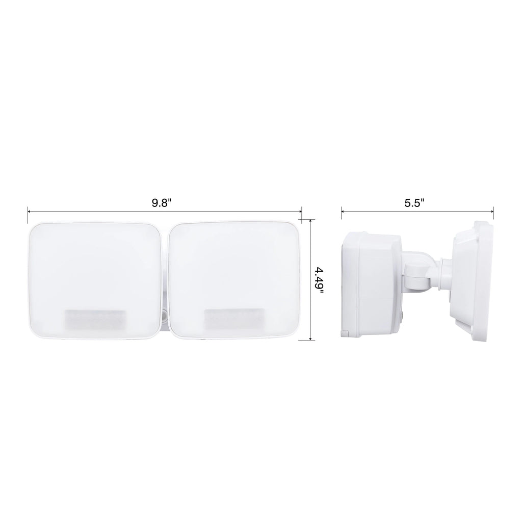 600 Lumen Dual Head LED Security Light D522