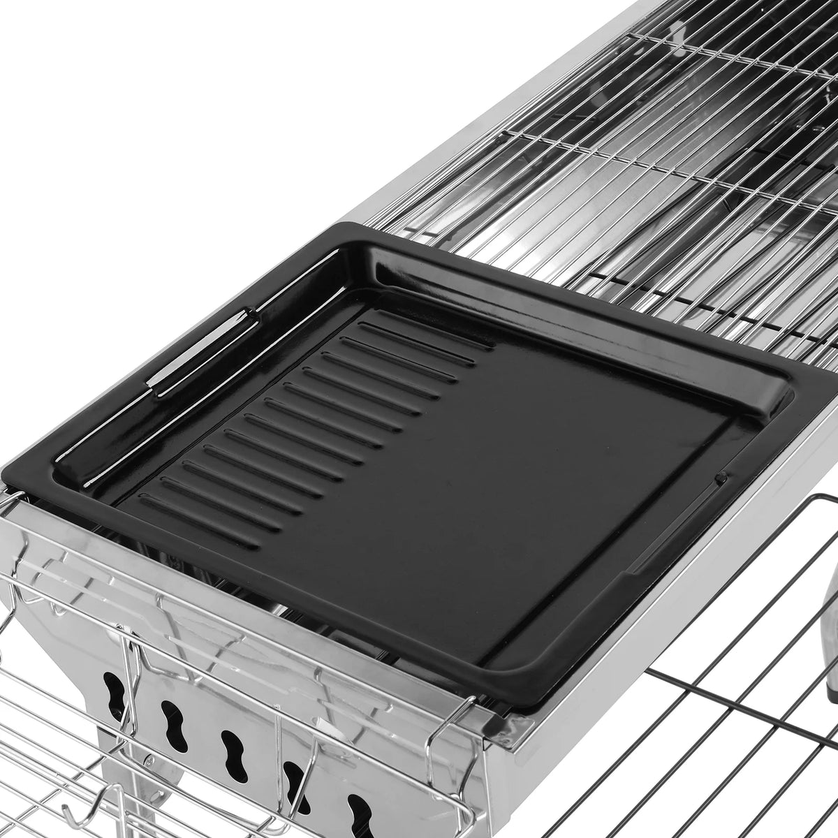 39'' Stainless Steel Charcoal Grill B74414