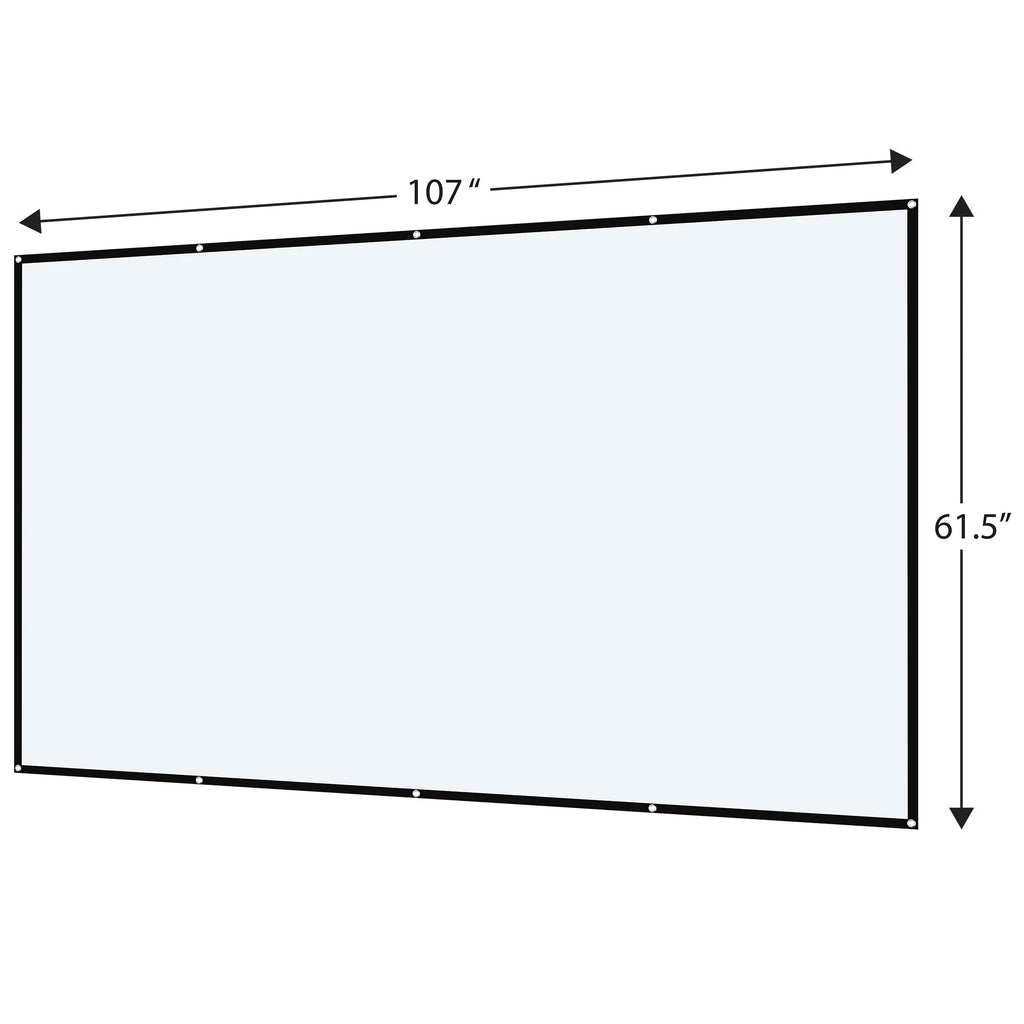 White Indoor/Outdoor Folding Projector Screen H3576